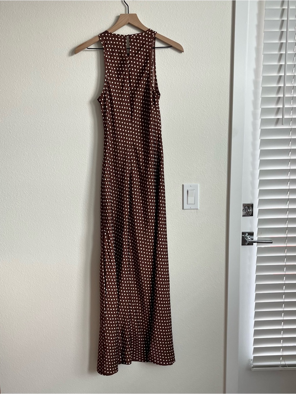 Christian Lacroix Brown Polka Dot Maxi Dress - Picture 3 of 3